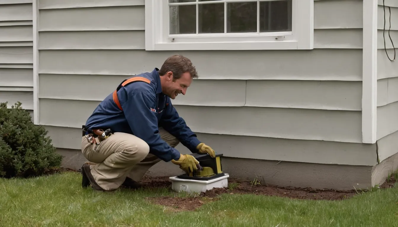 A friendly local pest control provider talking with a homeowner at the front door of a house in Murrysville